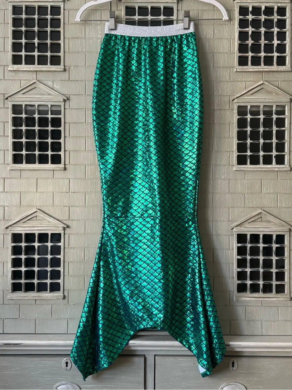 Shade Critters Girl’s Green Metallic Mermaid Tail Skirt - YLG (10-12)